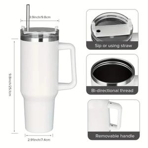 Vaso térmico de 1,1 litros (40 oz) para la Copa Mundial de Fútbol 2026, diseño de Stanley, taza de viaje aislante, regalo ideal para San Valentín, Día de la Madre o Navidad, acero inoxidable. imagen 5