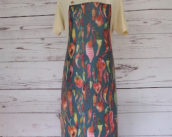 Adult Matt Oilcloth Apron Sizzling Hot Chilli Pepper Print