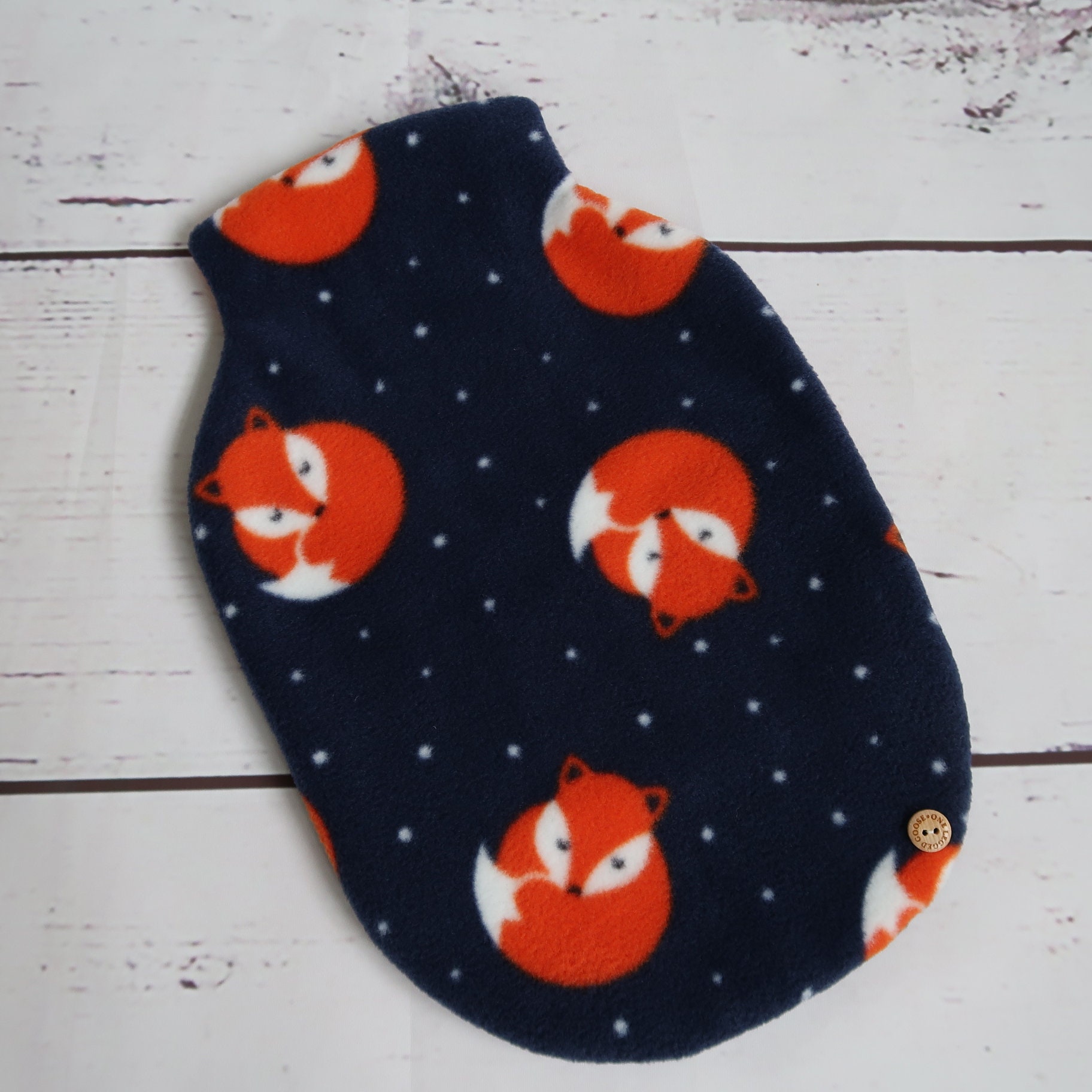 Animal Polar Fleece Hot Water Bottle Cover - Etsy UK