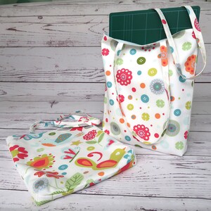 Livre/sac à provisions en tissu de coton - Sac fourre-tout à bandoulière,
