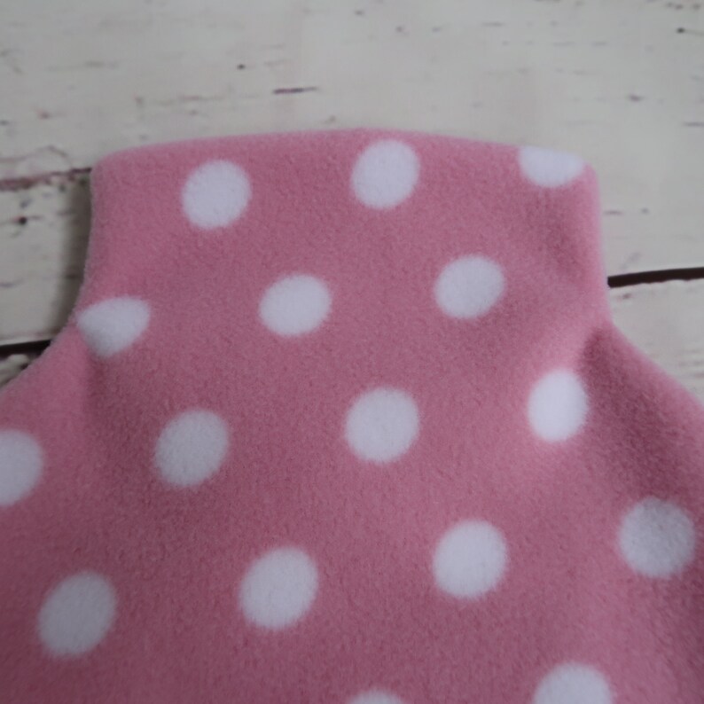 Fleece Hot Water Bottle Cover Pale Blue or Pale Pink With - Etsy UK