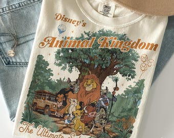 Lion King Hakuna Matata Shirt Comfort Colors, Retro Disney 90s Simba Timon Pumbaa Tee, Animal Kingdom Safari Family Matching Vacation Trip