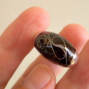 Black Rose Ring Silver Art. image 5