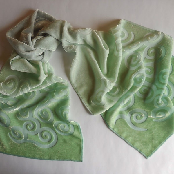 Silk Screen Scarf Etsy