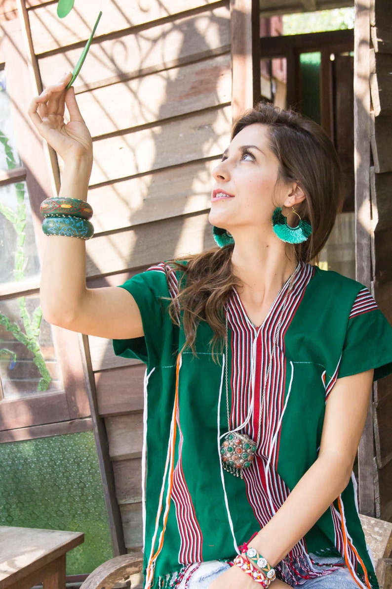 Hoop Tassels Earrings/hippie/boho Etsy