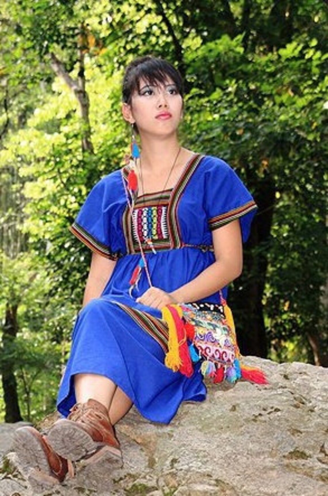 Mien HalfMoon Bag /Yao Half Moon Bag /Tribal /Ethnic Etsy