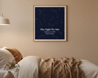 Personalized Star Map Print | Valentine’s Gift (Digital Download)