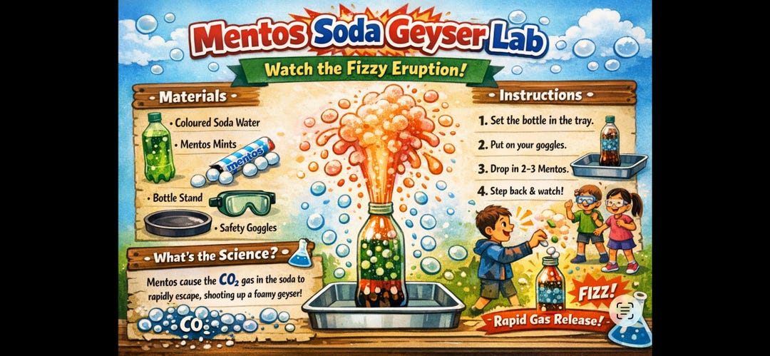Science Messy Note Exploding Mentos Science Messy Play Lab - Etsy