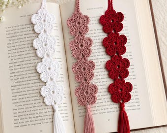Crochet Flower Bookmark Pattern PDF| Instant Download