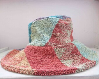 Handmade Terry Cloth Cotton Missoni Towel  Bucket Sun Hat Medium  20% Off for 2 or more items MORETHANONE20