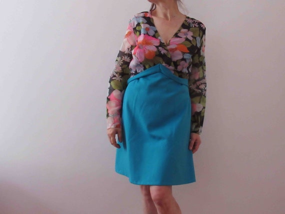 Vintage 70s Dolly Lolita Dress Small