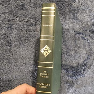 The Ralph Waldo Emerson Essays & English Traits Collector's Edition is a hardcover Harvard Classic book image 1