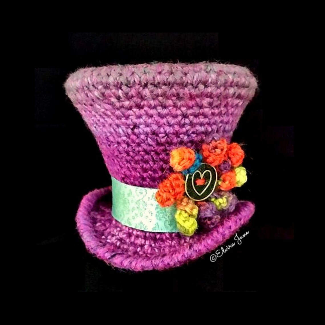 Crochet Pattern for Top Hat Fascinator Etsy Canada