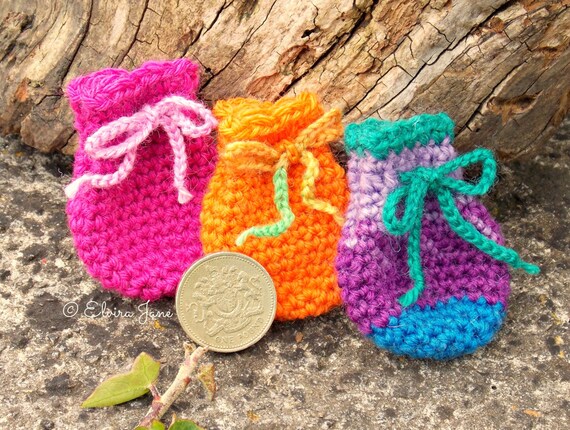 crochet tooth fairy bag