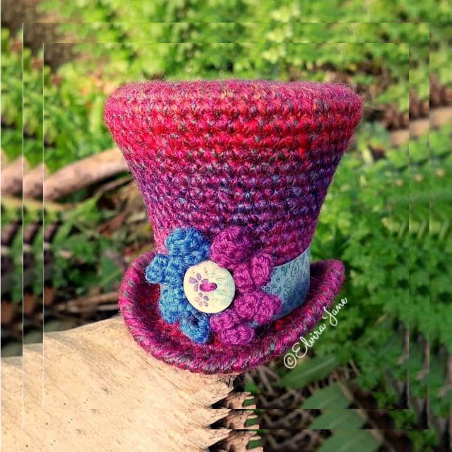 Crochet Pattern for Top Hat Fascinator 