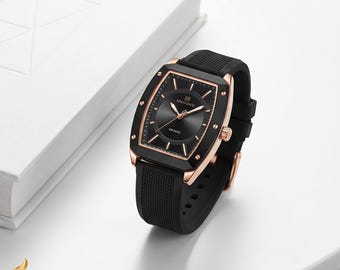 Dameshorloge waterdicht siliconen band quartz elegant sporthorloge cadeau voor haar