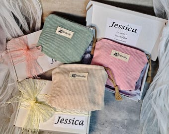 Bridesmaid clutch ｜makeup bag | clutch ｜bridesmaid gift ｜wedding gift ｜  | cosmetic bag｜zipper purse