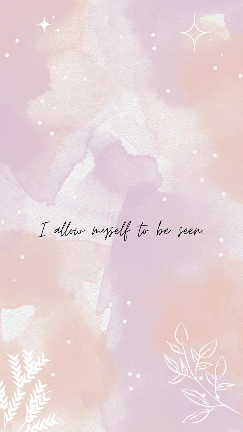 Feminine Energy Affirmation Phone Wallpapers, Self-love Lock Screen ...