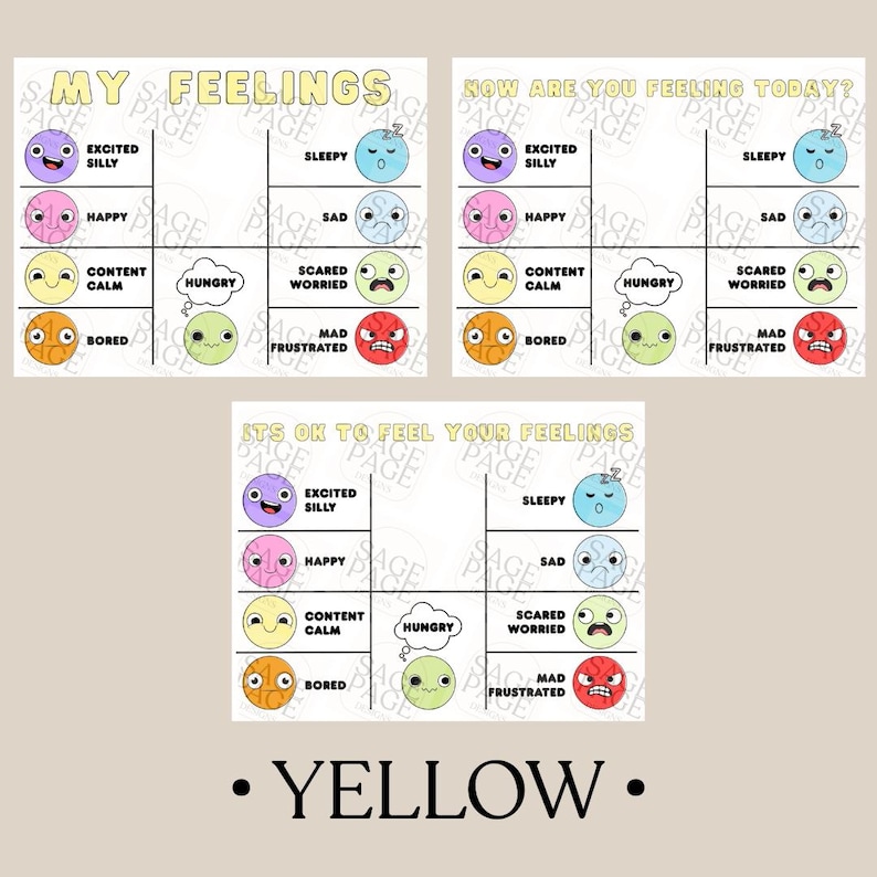 Toddler Feelings Chart Printable – SEL Emotional Regulation Tool (3 ...