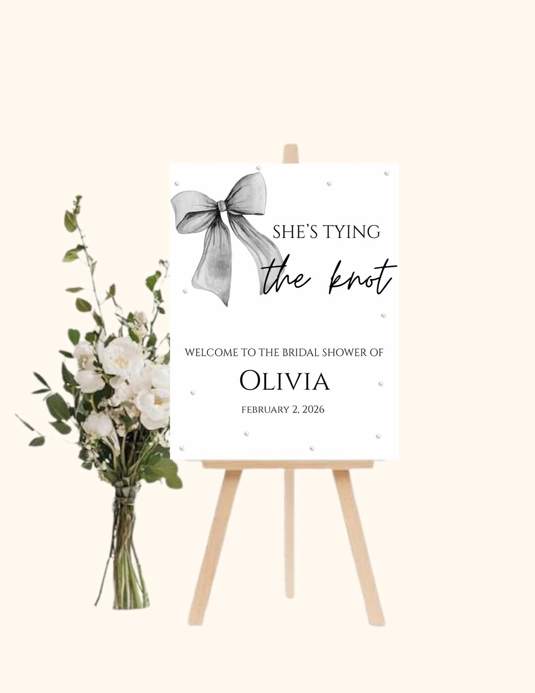 Tie the Knot Bridal Shower Welcome Sign - Etsy