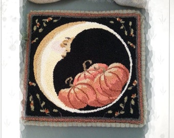 DOWNLOAD - Punch Needle Embroidery Pattern - (Midnight watch) (PNP201) - by Kate Gillery at © Briar Cottage Studio