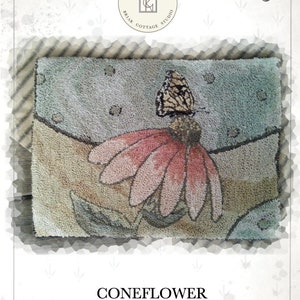 PRINTED - Needle Punch Pattern - (Coneflower) (PNP08P) - by Kate Gillery at © Briar Cottage