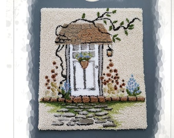 IMPRESO - Patrón de punzonado de aguja - (A Cottage Welcome) (PNP227P) - por Kate Gillery en © Briar Cottage