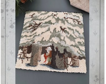 DESCARGAR - Patrón de bordado con aguja perforadora - (Pinos ocultos) (PNP 205) - por Kate Gillery en © Briar Cottage Studio