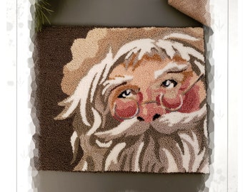 DOWNLOAD - Punch Needle Embroidery Pattern - (Olde blue eyes) (PNP 207) - by Kate Gillery at © Briar Cottage Studio