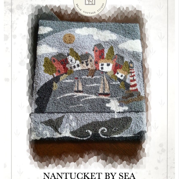 PRINTED - Needle Punch Pattern - (Nantucket by Sea) (PNP152P) - by Kate Gillery at © Briar Cottage
