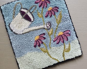 TERMINADO - Punch Needle - (Flores de mayo) - diseñado y perforado por Kate Gillery en © Briar Cottage