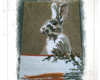 DOWNLOAD - Punch Needle Pattern - (Bunny Hop) (PNP214) - by Kate Gillery at © Briar Cottage Studio