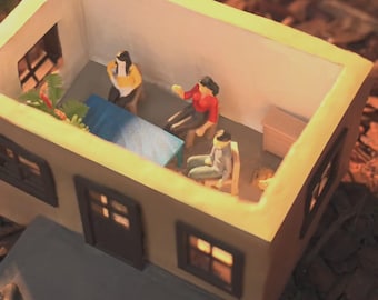 Miniature People Figurines – Tiny Family Set for Miniature Houses