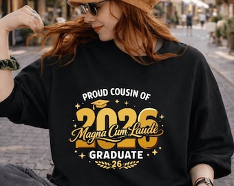 Orgullo de graduación Orgulloso primo de graduado Magna Cum Laude 2026 PNG: Primo de honor graduado PNG Logro de hito