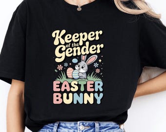 Conejito de Pascua con revelación de género PNG: Clipart de la fiesta de revelación de género (Descarga digital)