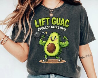 Pesa rusa de aguacate divertida PNG: Humor de fitness para entrenamiento en el gimnasio (Descarga digital)