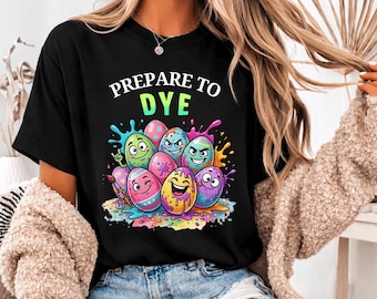 Huevo de Pascua teñido PNG: Diseño humorístico para teñir (Descarga digital)