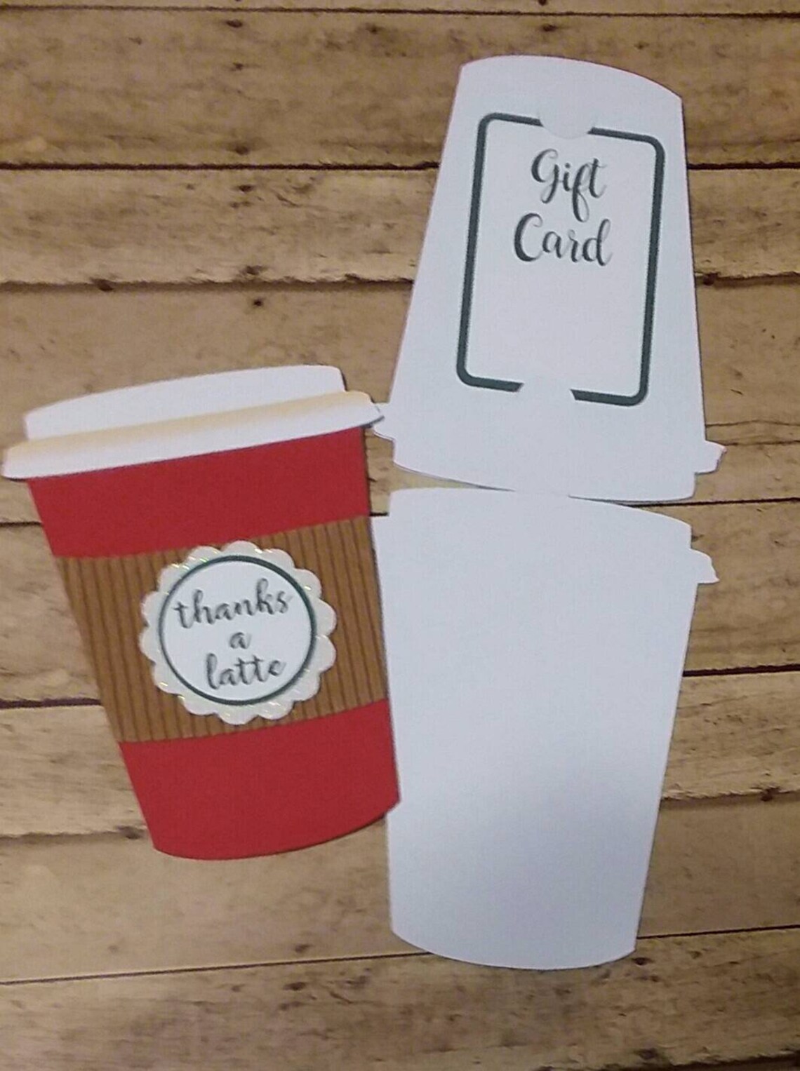Coffee Cup Gift Card HolderCoffee Cup shaped Gift Card Etsy