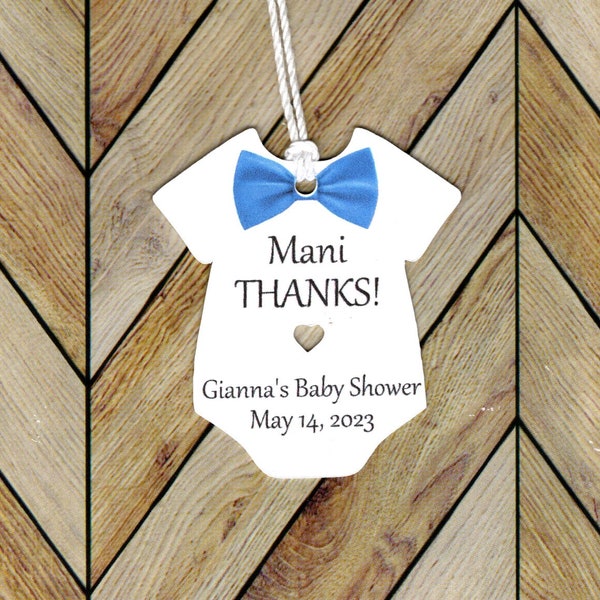 Mani Thanks Baby Shower tag/Nail Polish tag/ Thank You Gift / Party Favor-Birthday /Baby Shower Tags /cute baby shower tag-Custom tags/BOY