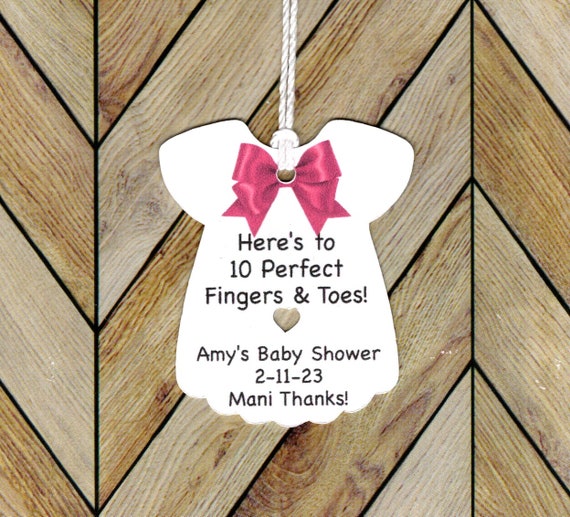 Gift Tag - 10 fingers... pink Gift Tag - 10 fingers... pink