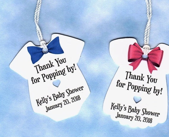 thanks for popping by baby shower tags