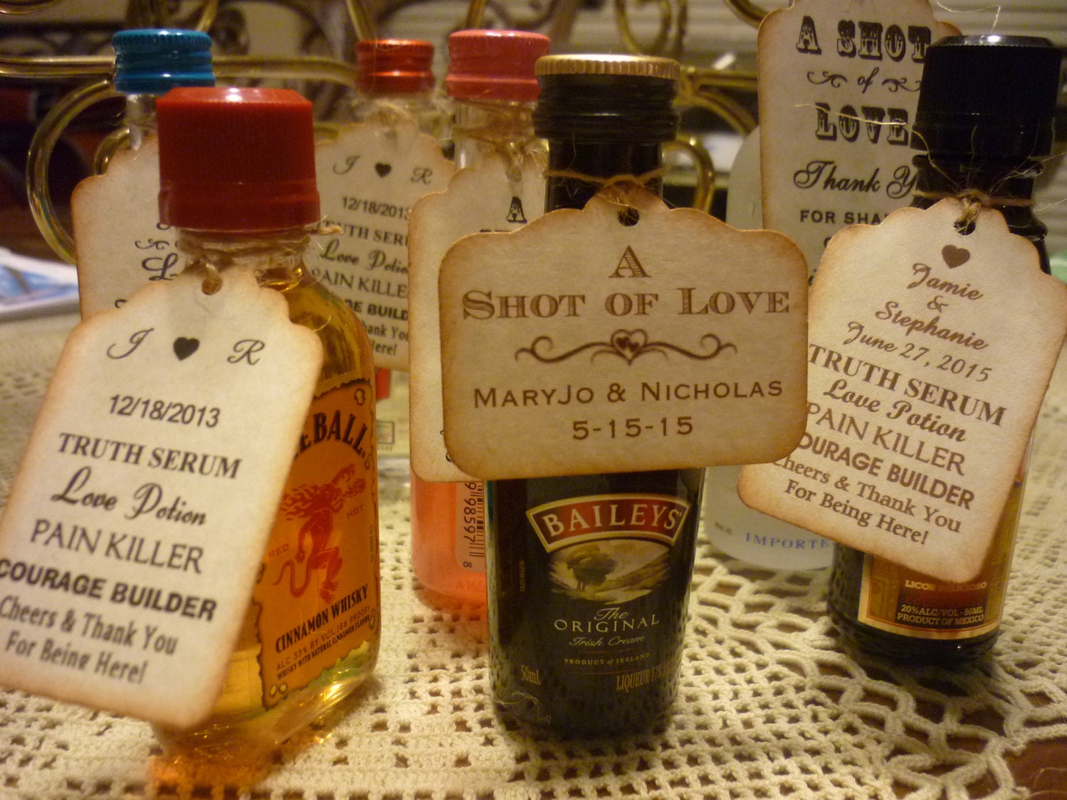 25 CUSTOM Liquor Bottle Tags/ Gift Tags/Shower/Wedding Favor | Etsy