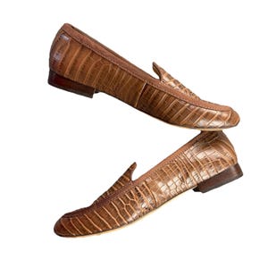 Brown Croc Heels - Etsy display picture 1