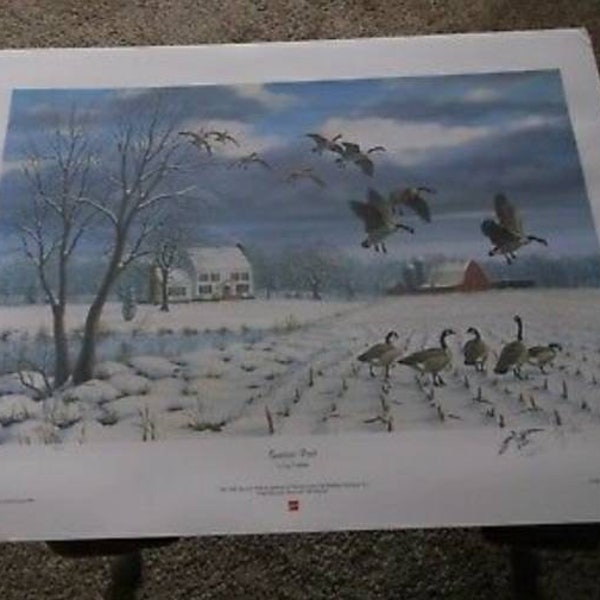 Seasons Past by Guy Crittenden Signed & Numbered 51/2000 Virginia Ducks Unlimited Print