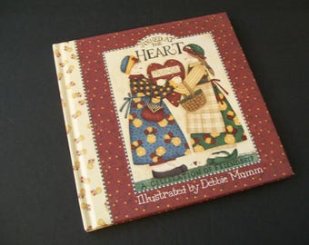 Debbie Mumm Friendship Book, Small Gift Book, Junk Journal Supply, Vintage Country Style 1998