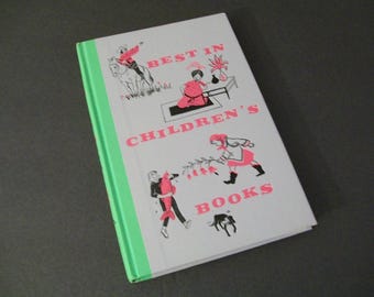 Best In Children's Books by Nelson, Vintage Mid Century Children's Classic Collectible Hardback Book, Junk Journal Supply, Vintage Ephemera