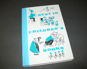 Best In Children's Books by Nelson, Vintage Mid Century Children's Classic Collectible Hardback Book, Junk Journal Supply, Vintage Ephemera