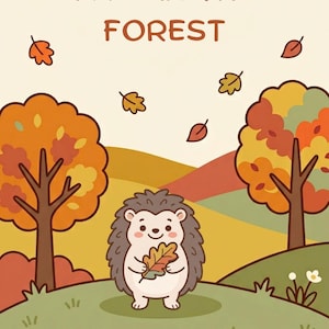 Fichas de otoño en inglés para niños 4-6 años, actividades imprimibles PDF