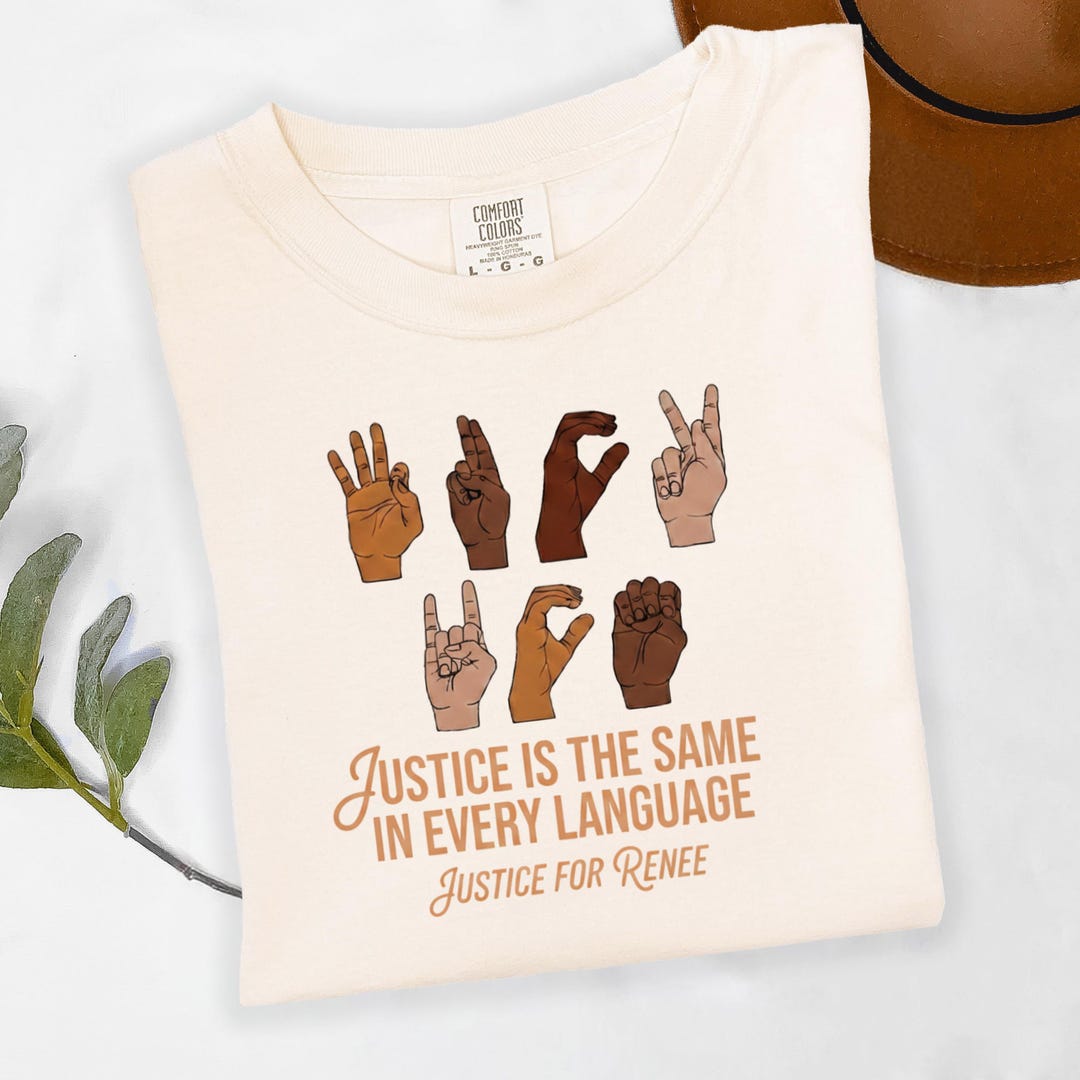 ASL Hand Sign Equality & Human Rights Protest Tee,ice Out for Good ...