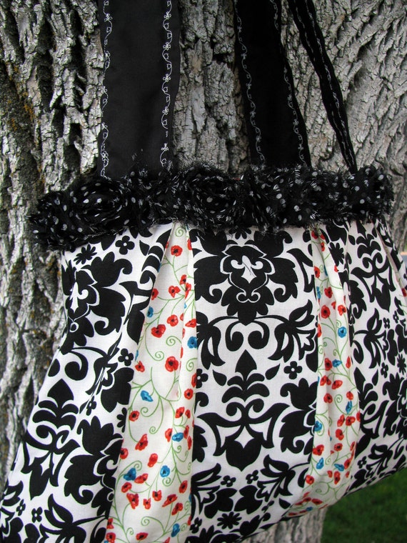 Items similar to Vintage Style Fancy Hobo Bag on Etsy